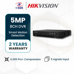 HIKVISION 8-CH 5MP 1U H.265 ACUSENSE DVR