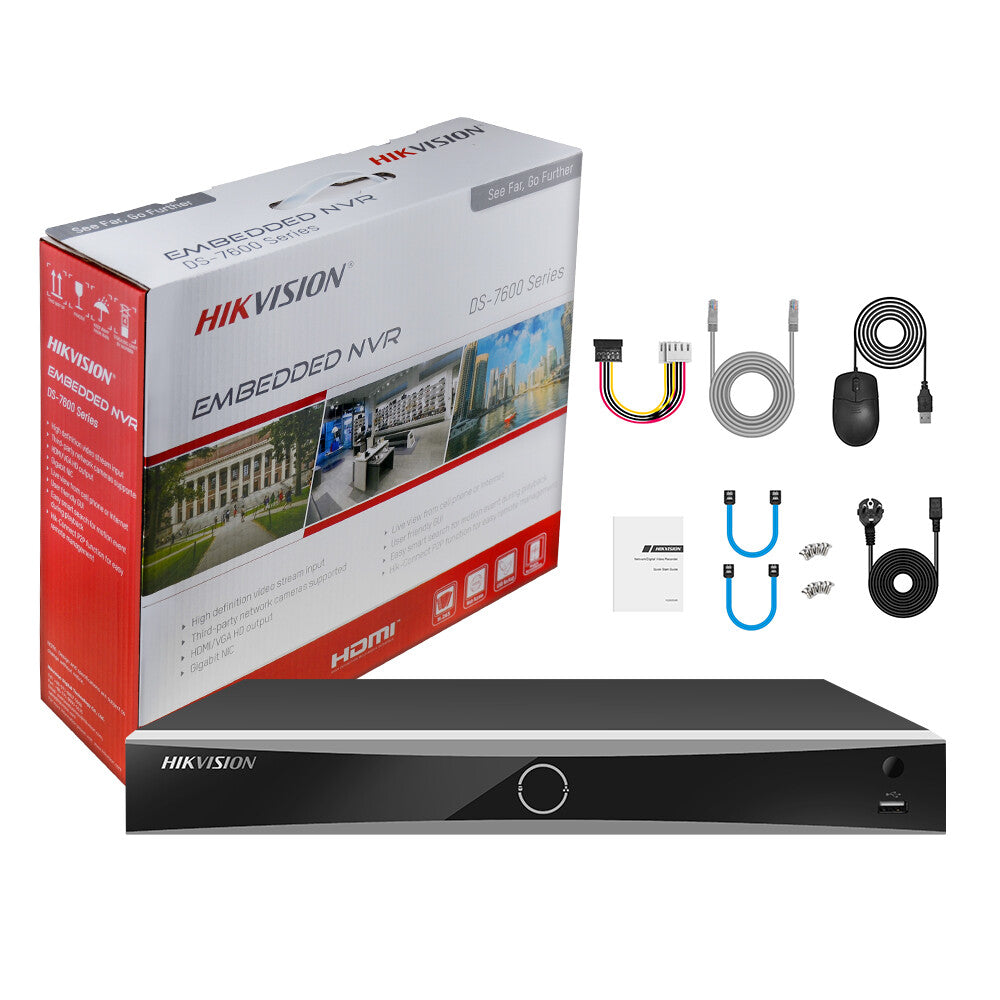 HIKVISION 4-CH POE 1U K SERIES ACUSENSE 4K