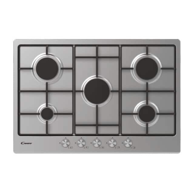 CANDY PLAQUE 5 FEUX FONTE Inox plate CHWM7PX