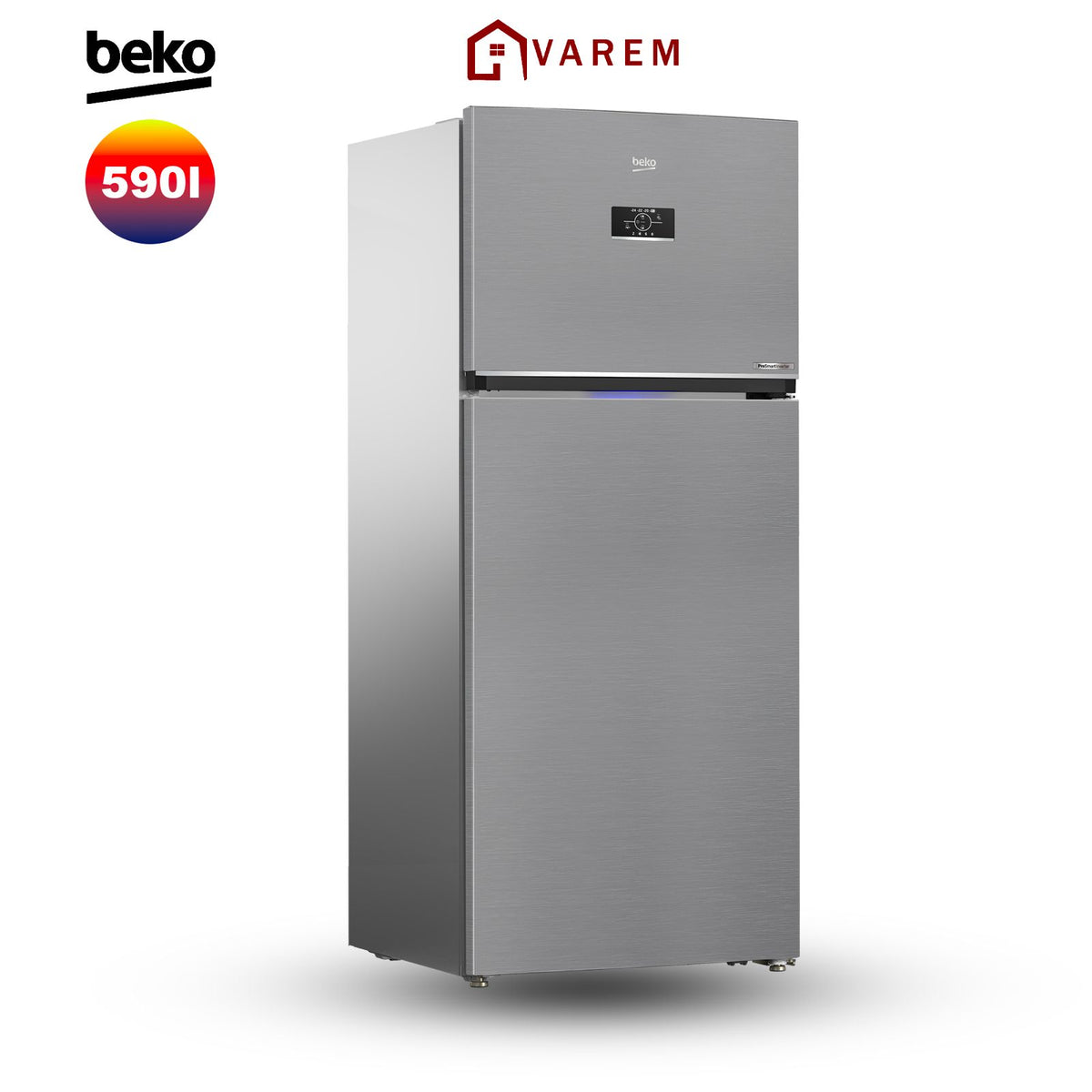 REFRIGERATEUR BEKO  590L L 2 PORTES INOX NO FROST