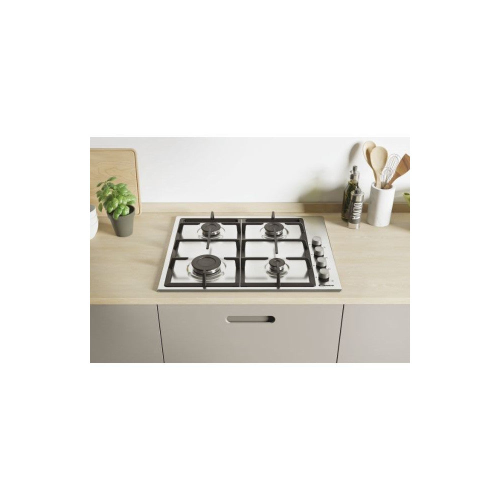 PLAQUE CANDY 60CM 4F GRILLES FONTE INOX