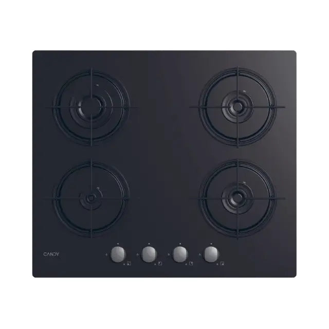 PLAQUE CANDY 4F 60CM EN VERRE NOIR