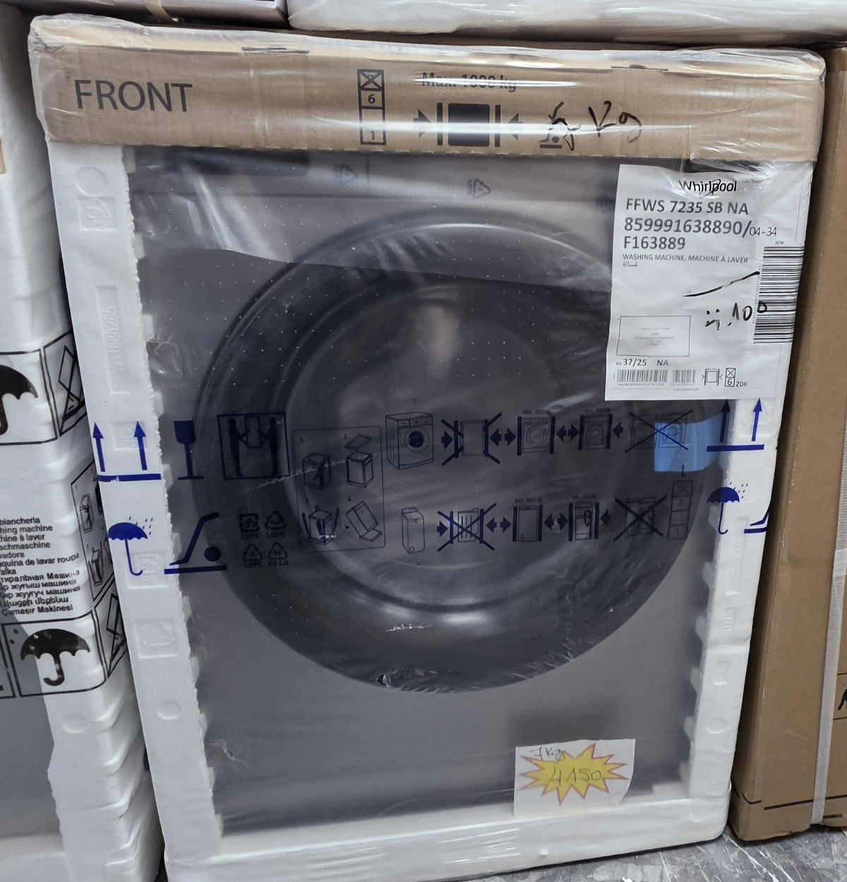 Lave-linge Whirlpool 7kg, 1200trs