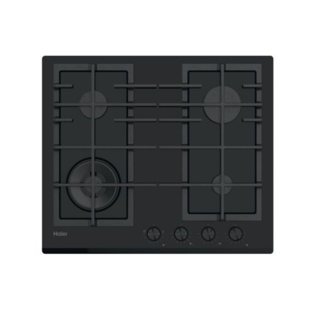 PLAQUE HAIER 4F 60CM EN VERRE NOIR