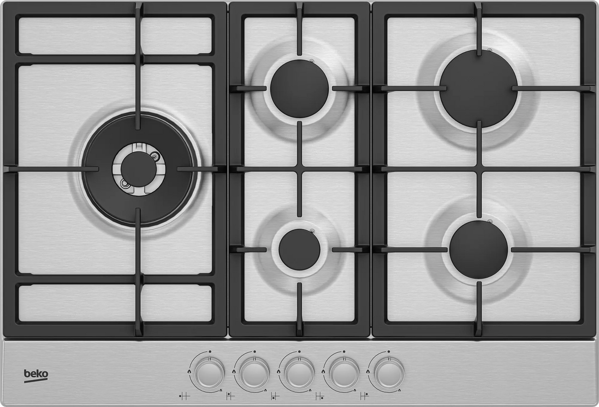 PLAQUE DE CUISSON BEKO 5 FEUX 75CM INOX
