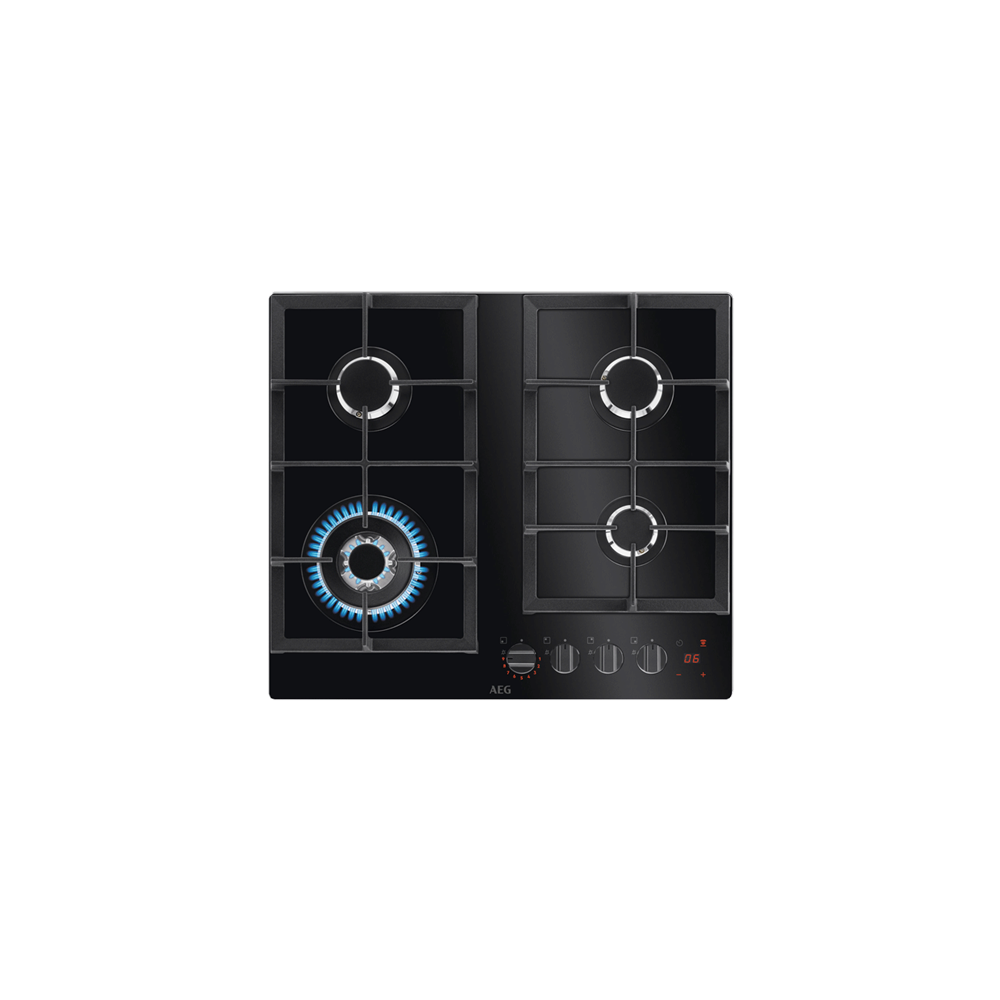 PLAQUE AEG 4F 60CM EN VERRE FLAMELIGHT