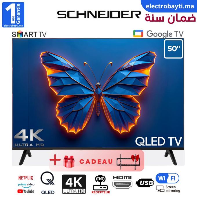TV SCHNEIDER QLED 50P SMART UHD 4K