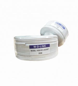 W-D-LINK RG59 Coaxial Cable Spool 200M with Jacket