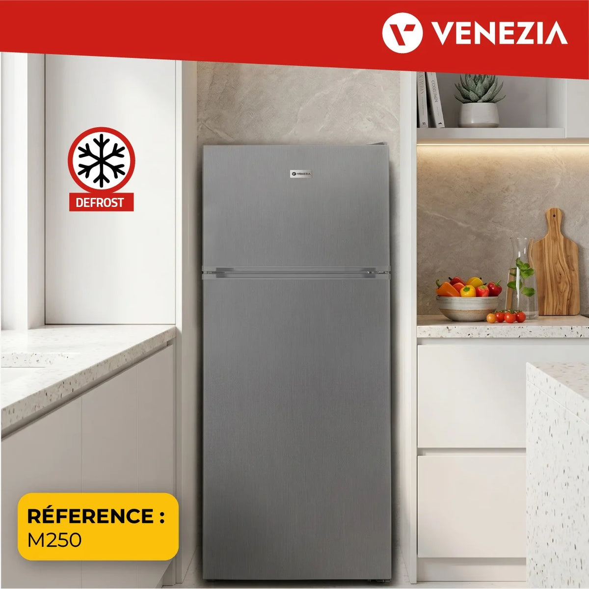 REFRIGERATEUR DEUX PORTES DEFROST M-250 VENEZIA